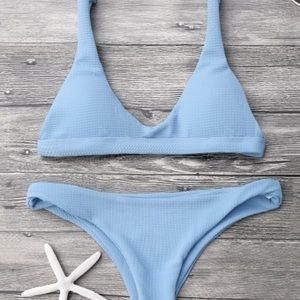 Zaful Light Blue Bikini